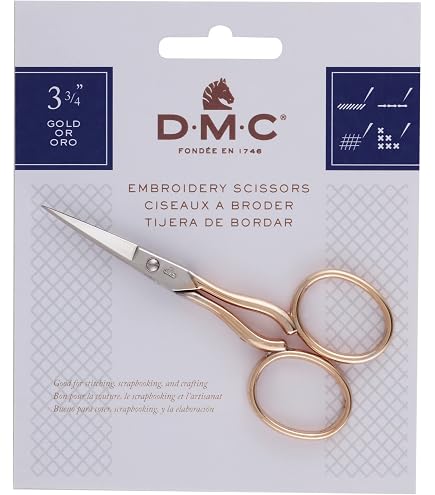DMC 6123/3 Embroidery Scissor, 3-3/4-Inch, Gold/Silver : Amazon.ca